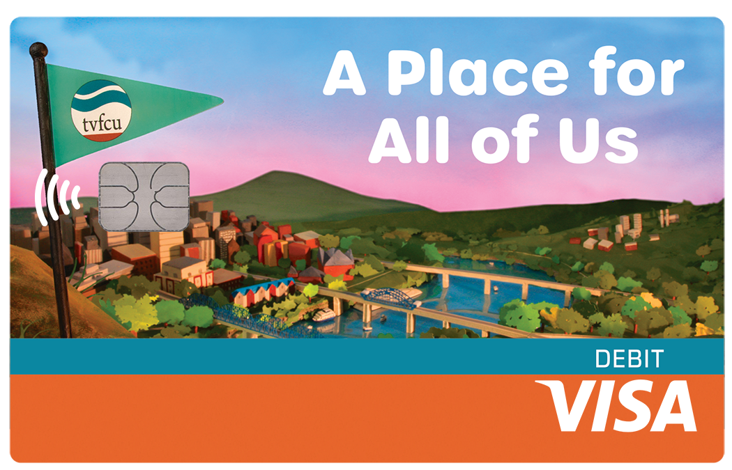 TVFCU, A Place for All of Us debit card